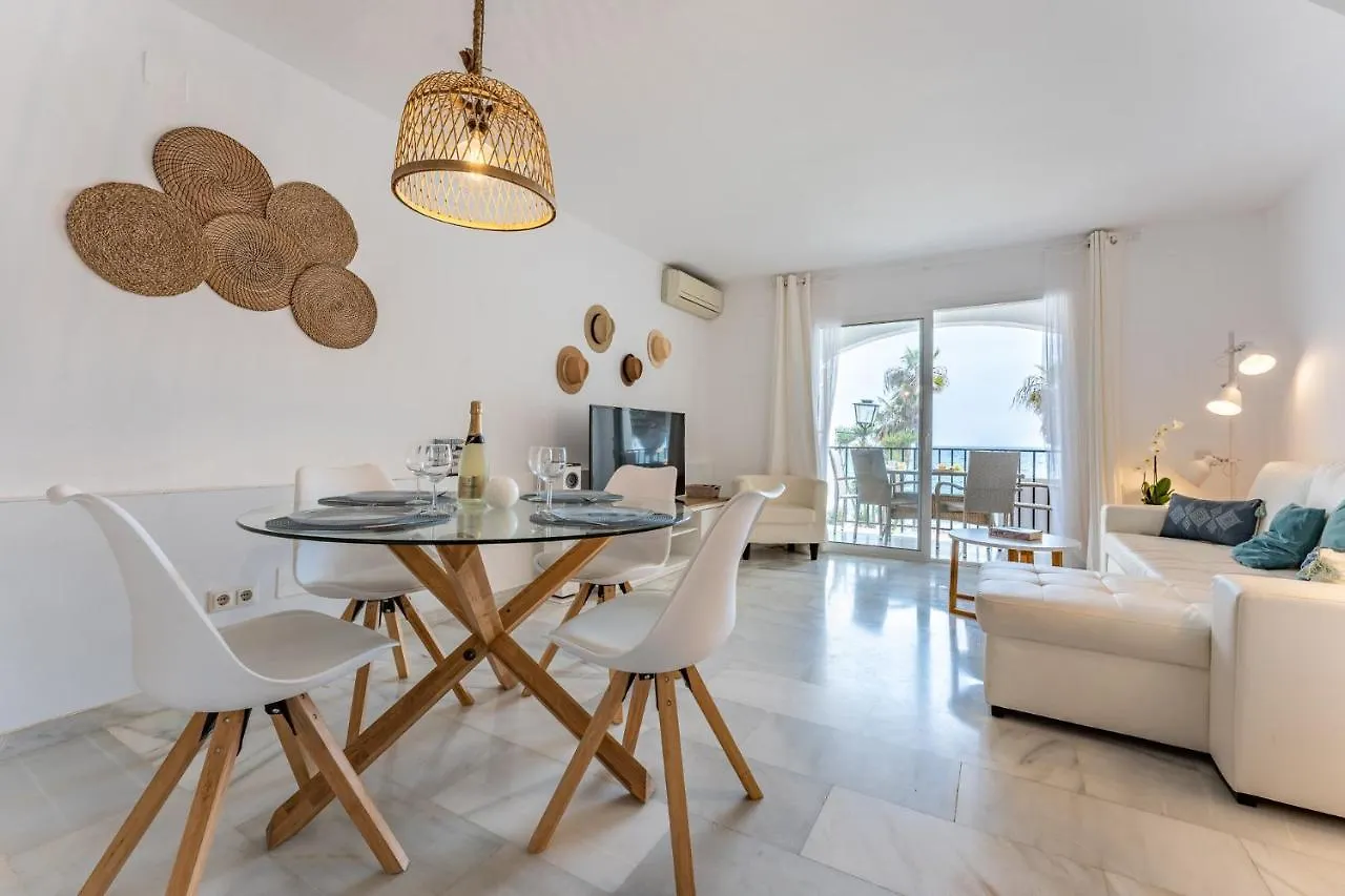Dona Lola Micaela Beach Front Duplex Apartment With Open Sea And Beach Views Located Between Marbella And Fuengirola - Costa Del Sol - Cs148 Mijas